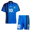 Conjunto (Camiseta+Pantalón Corto) Argentina 10 Segunda Equipación Retro 1994 - Niño